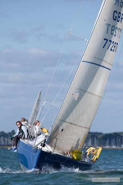 Beneteau First 31.7 nationals at Lymington photo copyright David Harding / www.sailingscenes.co.uk taken at Lymington Town Sailing Club and featuring the Beneteau First 31.7 class