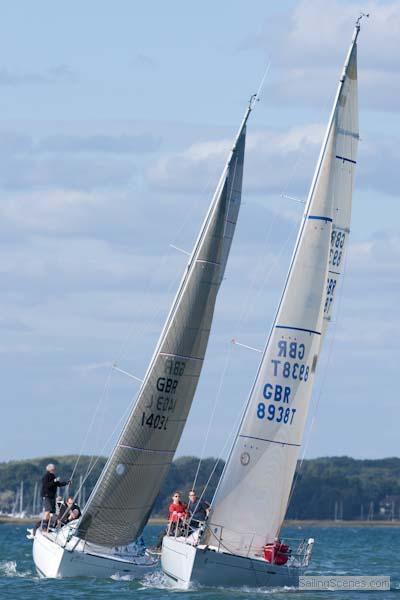 Beneteau First 31.7 nationals at Lymington photo copyright David Harding / www.sailingscenes.co.uk taken at Lymington Town Sailing Club and featuring the Beneteau First 31.7 class