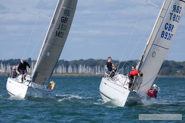 Beneteau First 31.7 nationals at Lymington photo copyright David Harding / www.sailingscenes.co.uk taken at Lymington Town Sailing Club and featuring the Beneteau First 31.7 class