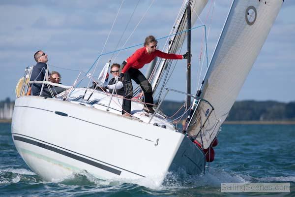 Beneteau First 31.7 nationals at Lymington photo copyright David Harding / www.sailingscenes.co.uk taken at Lymington Town Sailing Club and featuring the Beneteau First 31.7 class