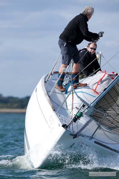 Beneteau First 31.7 nationals at Lymington photo copyright David Harding / www.sailingscenes.co.uk taken at Lymington Town Sailing Club and featuring the Beneteau First 31.7 class