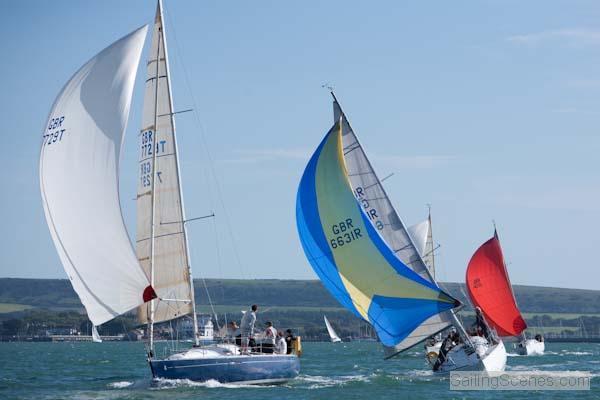 Beneteau First 31.7 nationals at Lymington photo copyright David Harding / www.sailingscenes.co.uk taken at Lymington Town Sailing Club and featuring the Beneteau First 31.7 class