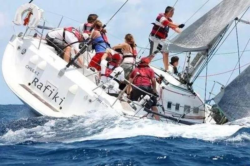 Cheeki Rafiki racing on the Caribbean racing circuit in 2014 photo copyright Google Images taken at  and featuring the Beneteau 40.7 class