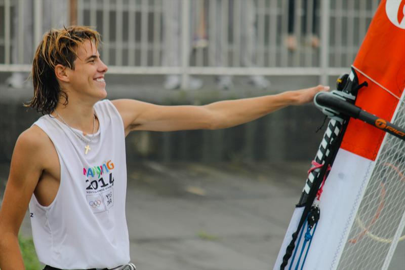 Boy's Techno 293 gold for Francisco Saubidet Birkner (ARG) at the Youth Olympic Games 2014 photo copyright ISAF taken at  and featuring the Bic Techno class