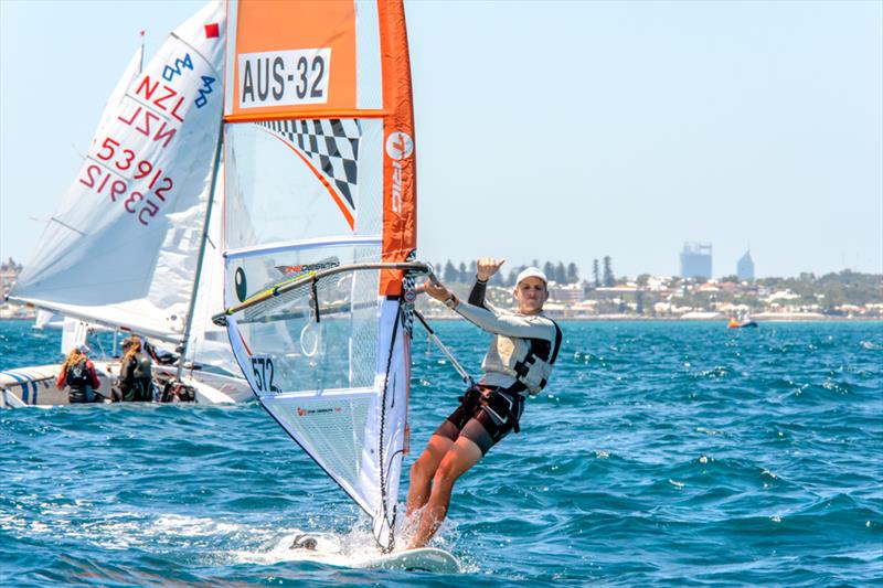 2015 Australian Youth Championships final day photo copyright Amanda Wilson taken at Fremantle Sailing Club and featuring the Bic Techno class