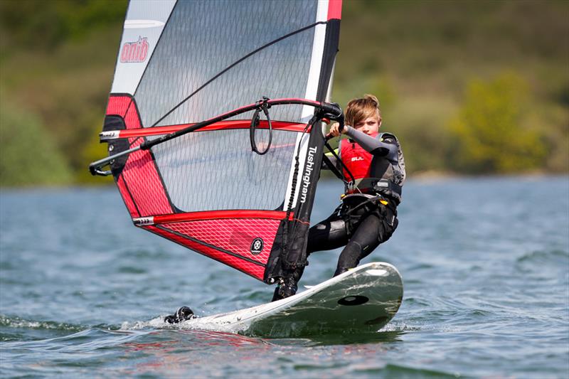 Boris Shaw on day 2 of the RYA Eric Twiname Championships photo copyright Paul Wyeth / RYA taken at Rutland Sailing Club and featuring the Bic Techno class