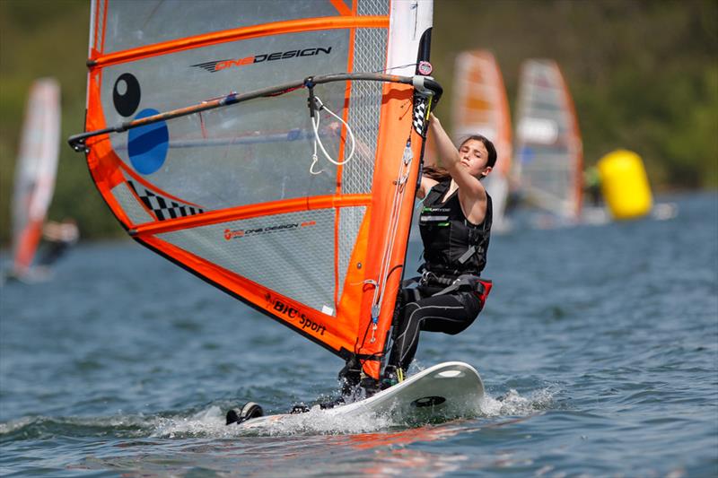 Emily-Jane Eldred on day 2 of the RYA Eric Twiname Championships photo copyright Paul Wyeth / RYA taken at Rutland Sailing Club and featuring the Bic Techno class