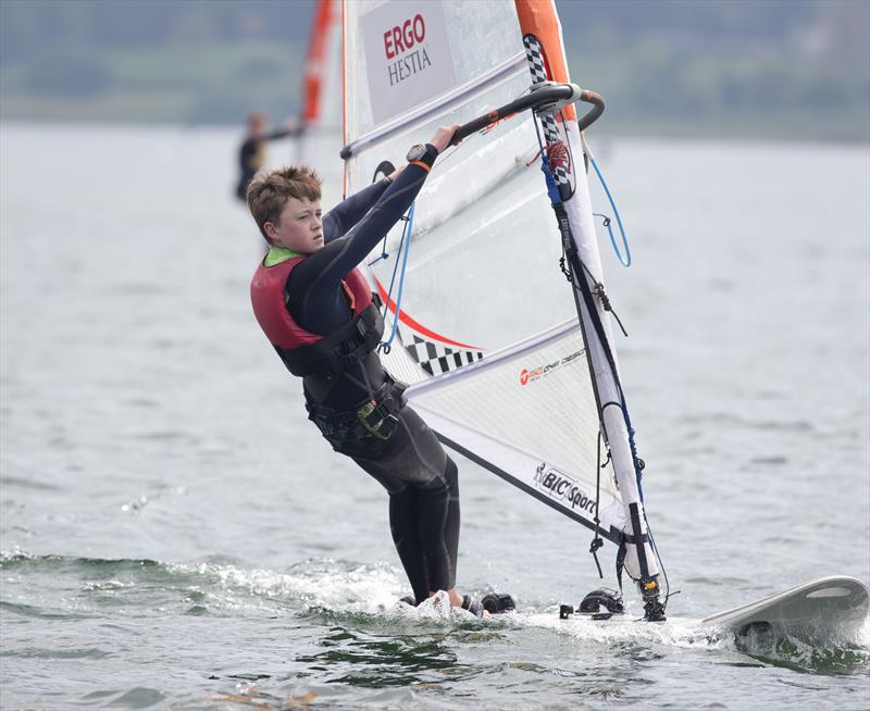 Techno sailor Billy Ellis on day 2 of the RYA Eric Twiname Championships - photo © Dan Towers / onEdition / RYA