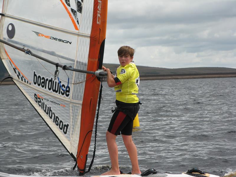 William Russell, winner of the 6.8 fleet in the T15 windsurfing at Kielder Water photo copyright John Scullion taken at Kielder Water Sailing Club and featuring the Bic Techno class