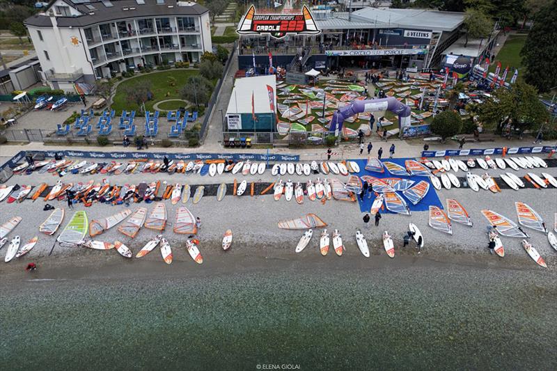 Techno 293 European Championships 2023 photo copyright Elena Giolai taken at Circolo Surf Torbole and featuring the Bic Techno class