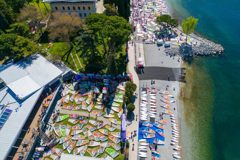 Techno 293 European Championships in Torbole - Day 5 photo copyright Elena Giolai taken at Circolo Surf Torbole and featuring the Bic Techno class