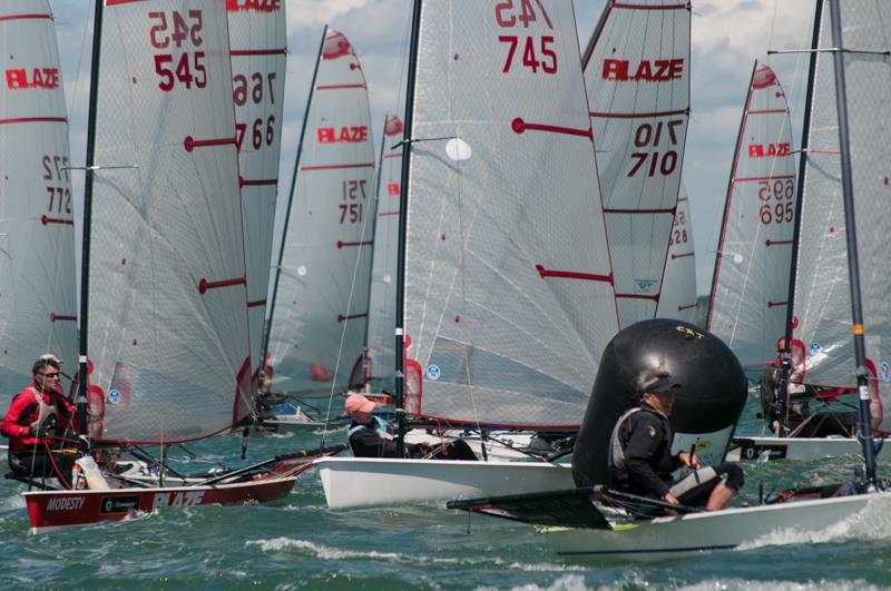 Blaze nationals at Warsash photo copyright Iain McLuckie taken at Warsash Sailing Club and featuring the Blaze class