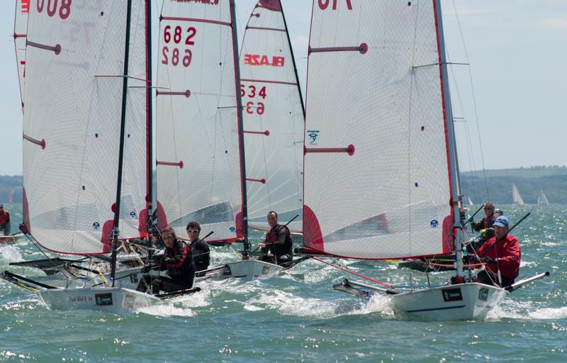 Blaze nationals at Warsash photo copyright Iain McLuckie taken at Warsash Sailing Club and featuring the Blaze class