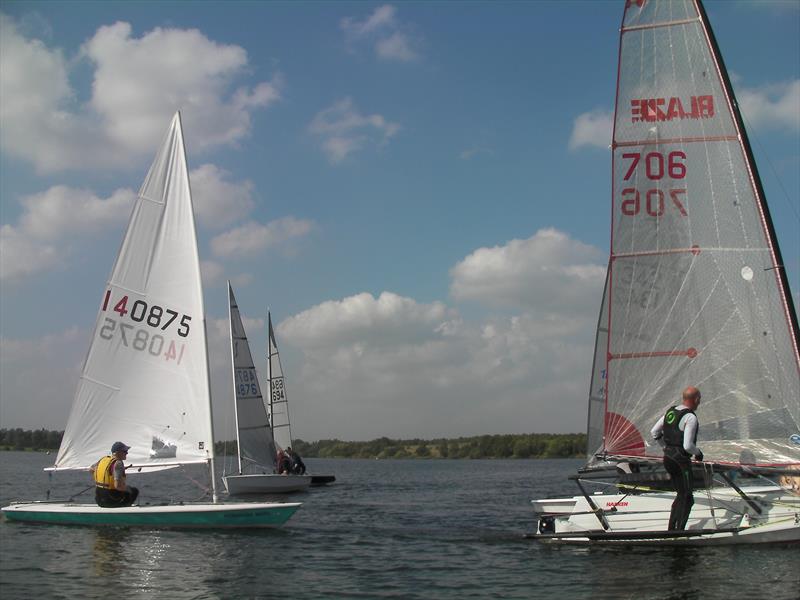 NW Senior Travellers at Leigh & Lowton photo copyright Dave Eccles taken at Leigh & Lowton Sailing Club and featuring the Blaze class