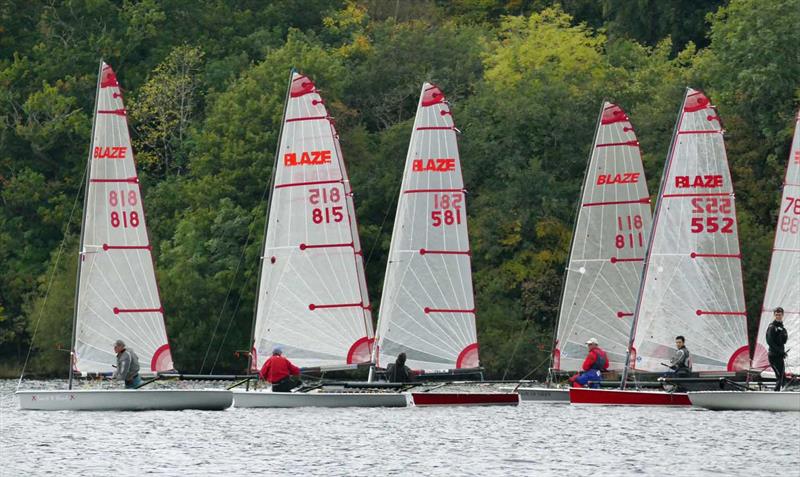 Blaze Inlands at Bala photo copyright John Hunter taken at Bala Sailing Club and featuring the Blaze class