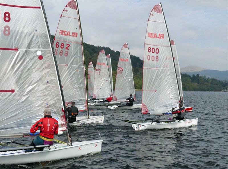 Blaze Inlands at Bala photo copyright John Hunter taken at Bala Sailing Club and featuring the Blaze class