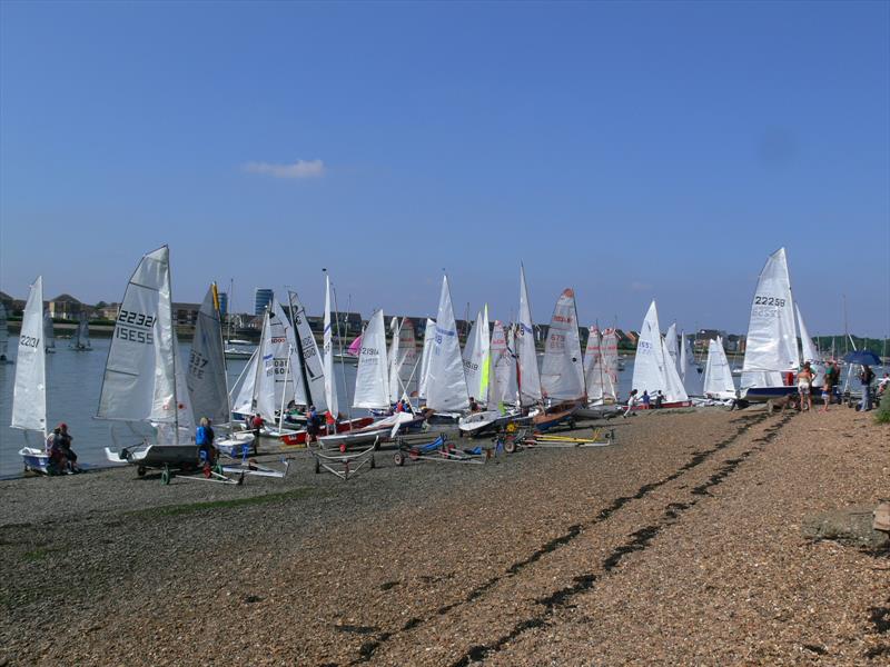 Medway Dinghy Regatta 2017 photo copyright Roy Winnett taken at Wilsonian Sailing Club and featuring the Blaze class