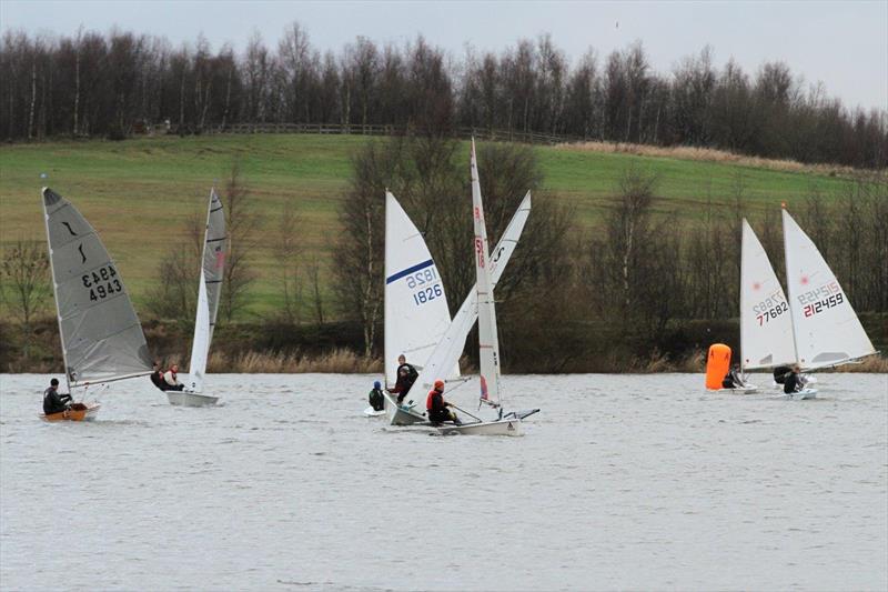 Leigh & Lowton SC New Year's Day Pursuit photo copyright Tim Yeates taken at Leigh & Lowton Sailing Club and featuring the Blaze class