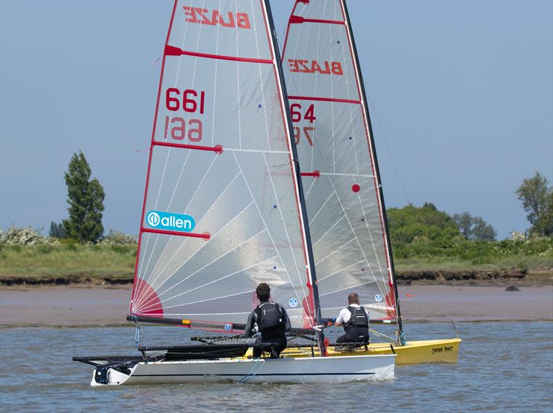 All set for the 2018 Blaze Nationals sponsored by Allen photo copyright Sue Law taken at North Devon Yacht Club and featuring the Blaze class