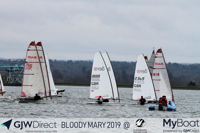 GJW Direct Bloody Mary 2019 photo copyright Mark Jardine taken at Queen Mary Sailing Club and featuring the Blaze class