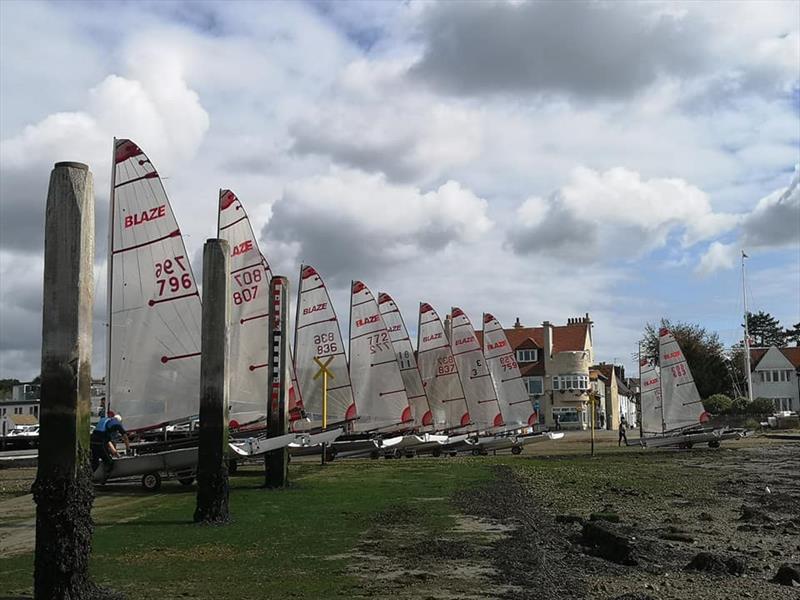 Blazes at Warsash photo copyright Andy Wilson taken at Warsash Sailing Club and featuring the Blaze class