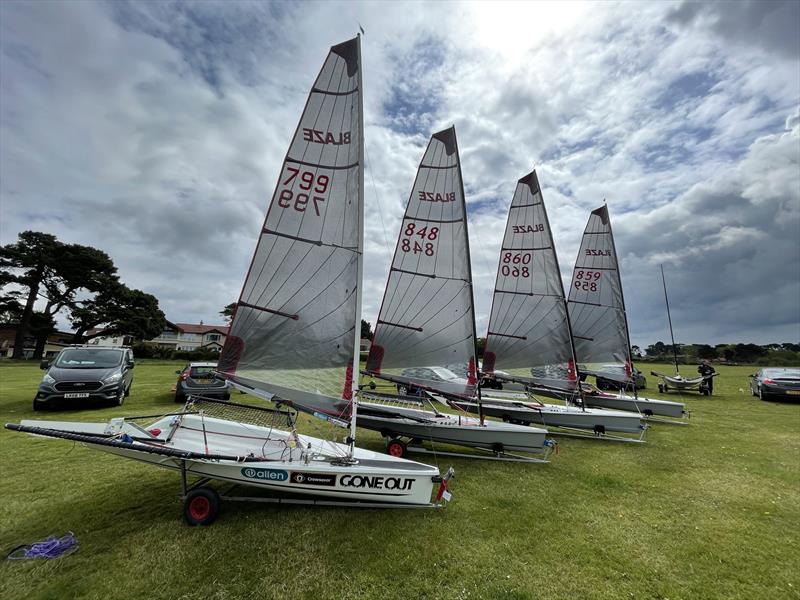 The new Blaze sail is unveiled photo copyright WSC taken at Warsash Sailing Club and featuring the Blaze class