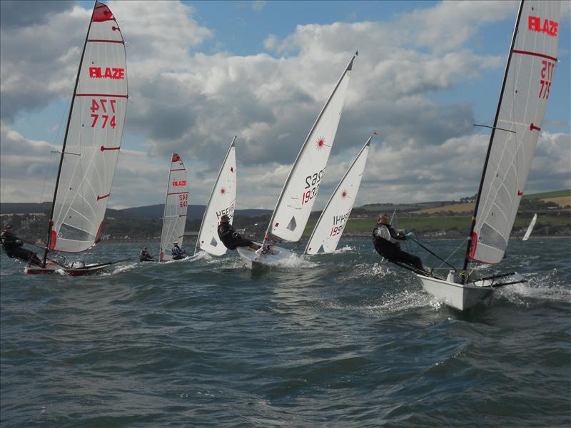 Sailing in Stonehaven Bay for the ASYC Regatta photo copyright Bob Yeamans taken at Aberdeen & Stonehaven Yacht Club and featuring the Blaze class