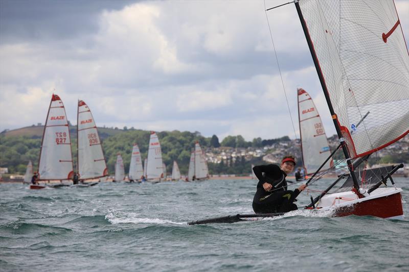 Eden Hyland, 2019 Blaze National Champion photo copyright Gareth Fudge / www.boatographic.co.uk taken at Brixham Yacht Club and featuring the Blaze class