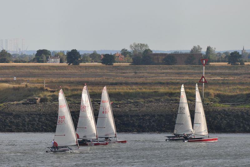 Burnham SC welcome back Wednesdays - River fleet start photo copyright Alan Hanna taken at Burnham Sailing Club and featuring the Blaze class