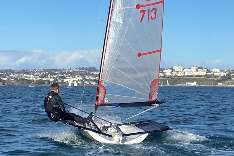 A Blaze using the 'Fire' sail at the Paignton SC Christmas Cracker - photo © Andy Probert