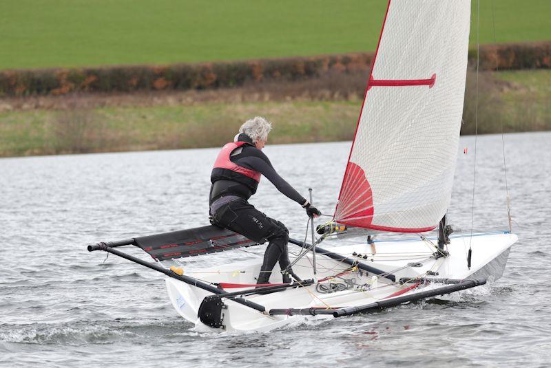 Chris Dyer in the Exmoor Beastie pursuit race at Wimbleball - photo © Tim Moss