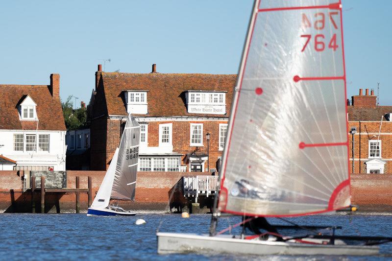 Charlie Matthews, and the Halls, lead the fleet - third week of the RCYC Snow Globe photo copyright Petru Balau Sports Photography / sports.hub47.com taken at Royal Corinthian Yacht Club, Burnham and featuring the Blaze class