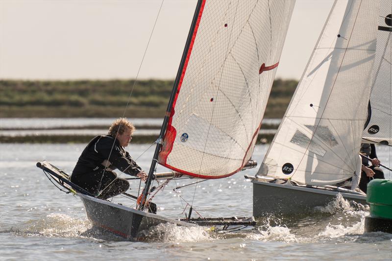 Rory Munro, Royal Burnham Yacht Club, rounds a mark during Dinghy Easter Regatta - photo © Petru Balau Sports Photography / sports.hub47.com