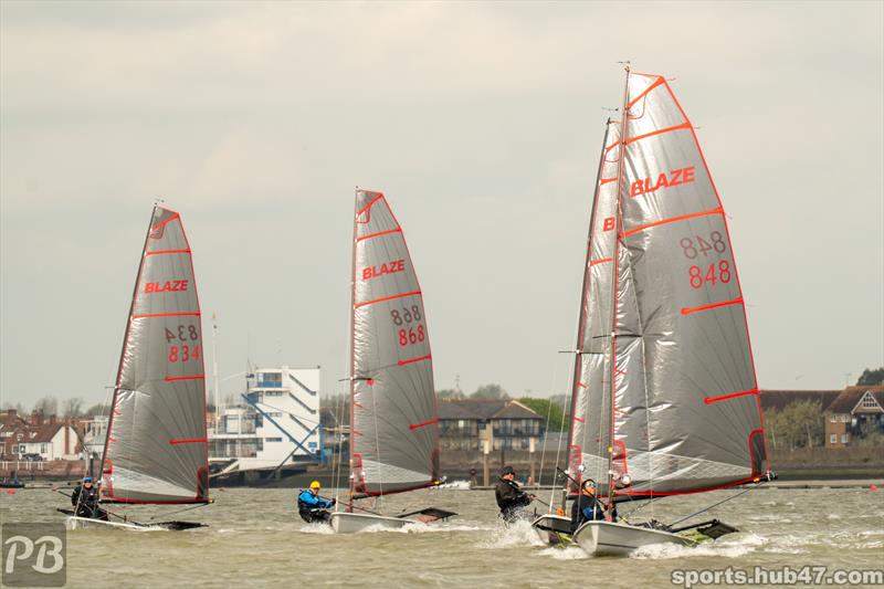 Sailing Chandlery Blaze Eastern Championship at Burnham photo copyright Petru Balau Sports Photography / sports.hub47.com taken at Royal Corinthian Yacht Club and featuring the Blaze class