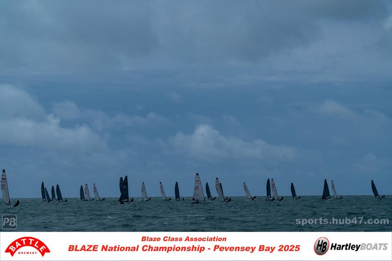 Battle Brewery and Hartley Boats Blaze Nationals at Pevensey Bay photo copyright Petru Balau Sports Photography / sports.hub47.com taken at Pevensey Bay Sailing Club and featuring the Blaze class