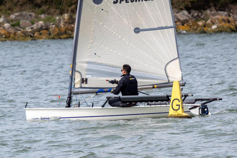 Rhys Williams in his Blaze rounds G Buoy going well - Solway YC early season club racing - photo © Margaret Purkis