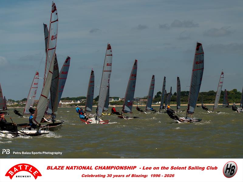 Battle Brewery and Hartley Boats Blaze Nationals at Lee-on-the-Solent photo copyright Petru Balau Sports Photography / sports.hub47.com taken at Lee-on-the-Solent Sailing Club and featuring the Blaze class