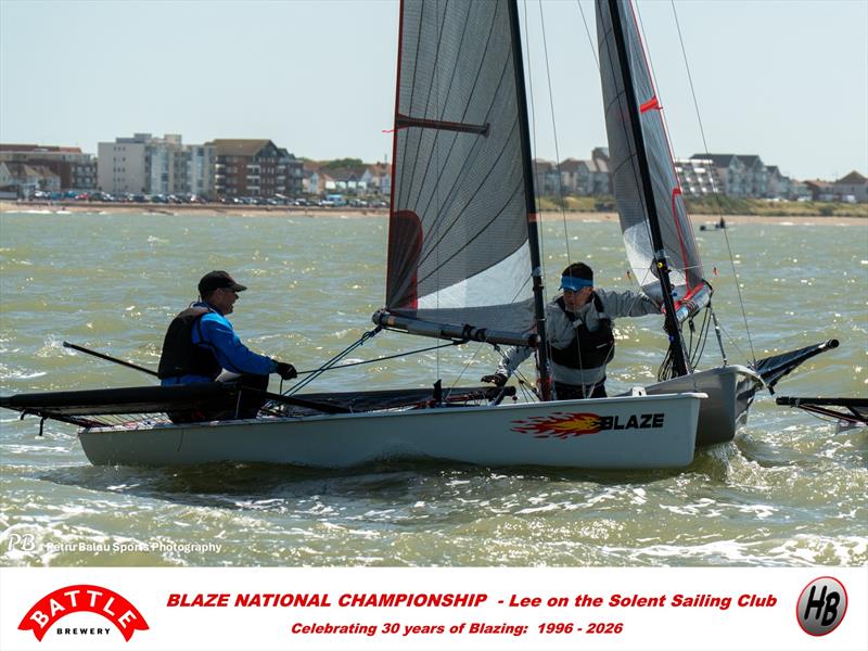 Battle Brewery and Hartley Boats Blaze Nationals at Lee-on-the-Solent photo copyright Petru Balau Sports Photography / sports.hub47.com taken at Lee-on-the-Solent Sailing Club and featuring the Blaze class