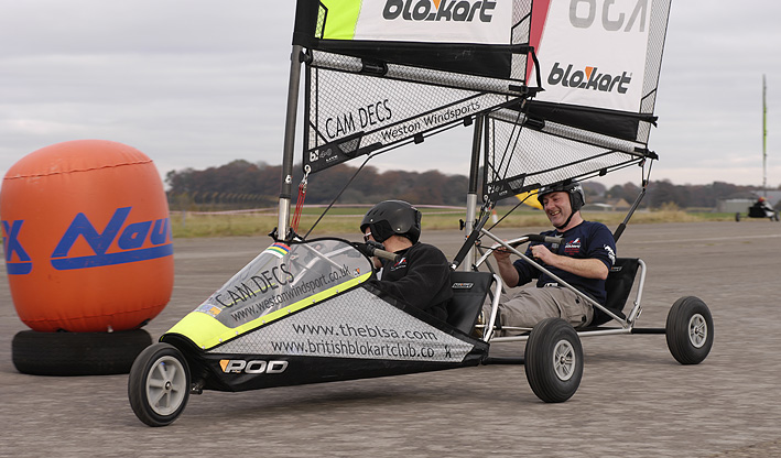 50 competitors for the Blokart nationals at the Cotswold Gliding Centre near Stroud photo copyright Rob Jewell taken at  and featuring the Blokart class