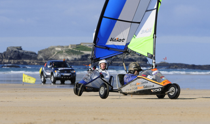 26 competitors for the Blokart nationals at Gwithian, Cornwall photo copyright Rob Jewell taken at  and featuring the Blokart class
