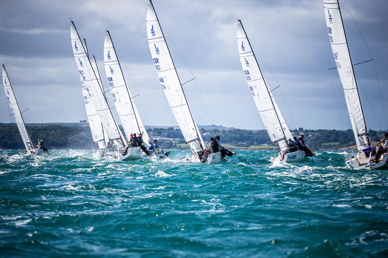 J70 racing at the 2019 Worlds photo copyright Sportography Ltd taken at Royal Torbay Yacht Club and featuring the  class