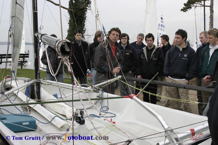 22 boats for the first TASA event at Weston photo copyright Tom Gruitt / www.fotoboat.com taken at Weston Sailing Club and featuring the Boss class