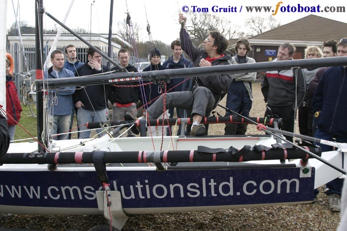 22 boats for the first TASA event at Weston photo copyright Tom Gruitt / www.fotoboat.com taken at Weston Sailing Club and featuring the Boss class