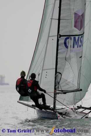 22 boats for the first TASA event at Weston photo copyright Tom Gruitt / www.fotoboat.com taken at Weston Sailing Club and featuring the Boss class