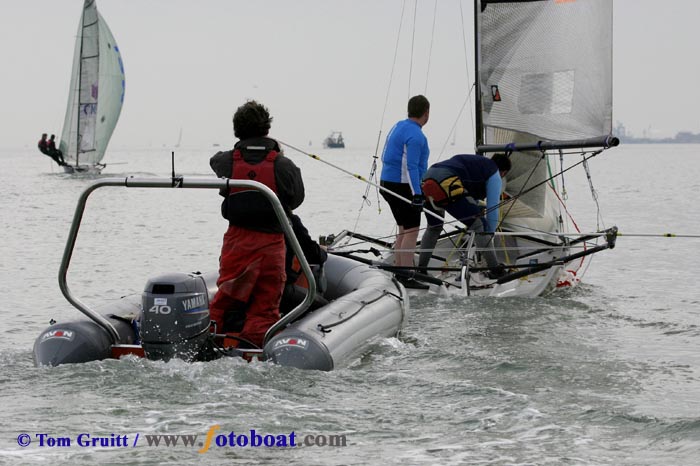 22 boats for the first TASA event at Weston photo copyright Tom Gruitt / www.fotoboat.com taken at Weston Sailing Club and featuring the Boss class