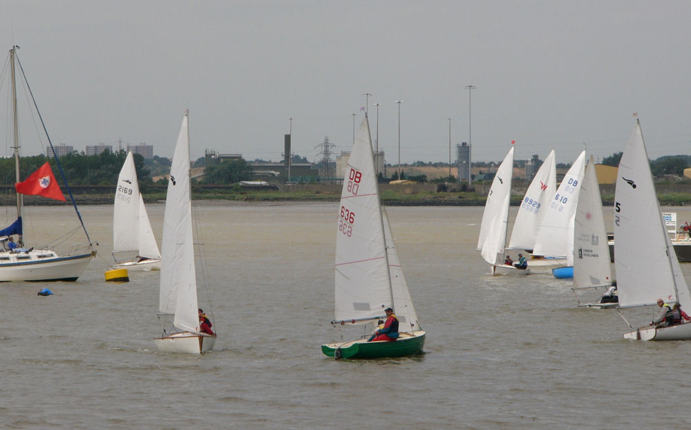 Action from the London River Travellers Trophy at Gravesend Sailing Club photo copyright Sarah Mees taken at Gravesend Sailing Club and featuring the Bosun class