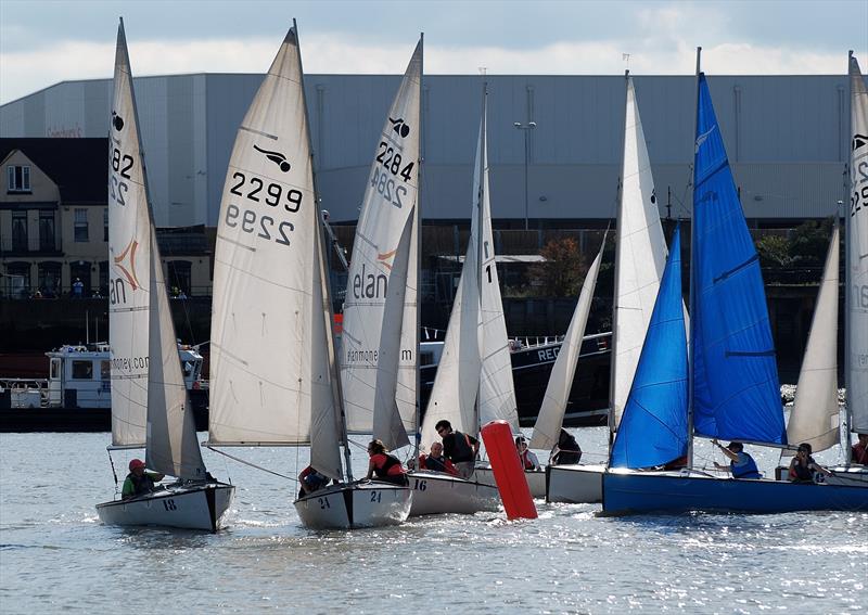 Bosuns racing in the London Regatta at Greenwich on the River Thames photo copyright Clive Reffell taken at Greenwich Yacht Club and featuring the Bosun class
