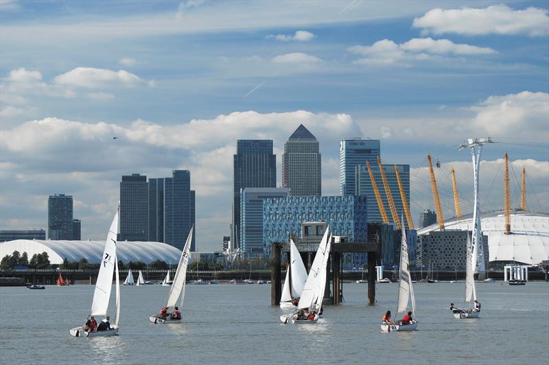 London Regatta racing from 2013 photo copyright Clive Reffell taken at Greenwich Yacht Club and featuring the Bosun class