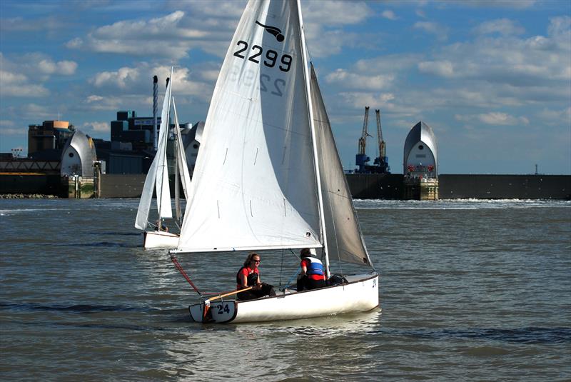The Thames Barrier will be closed on Sunday September 27th for the annual London Regatta photo copyright Clive Reffell taken at Greenwich Yacht Club and featuring the Bosun class