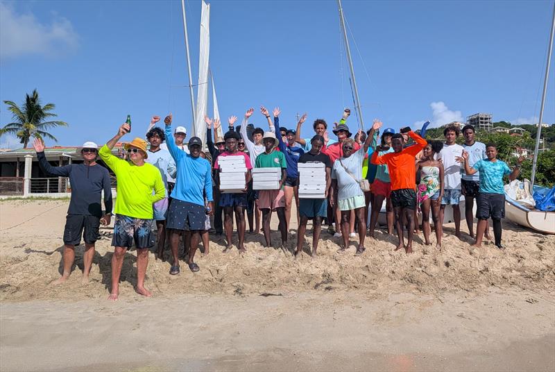 Dinghies donated to St. Vincent and the Grenadines - 3pm handover of boats in Canouan photo copyright SVG Sailing Association taken at  and featuring the Bosun class
